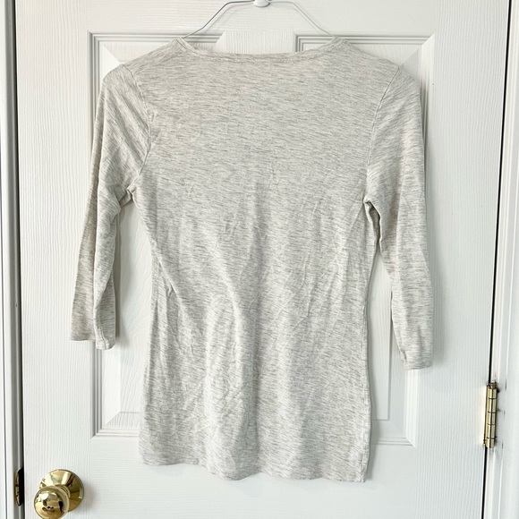 Three Quarter Sleeve Tee Shirt Neutral color - Picture 3 of 3